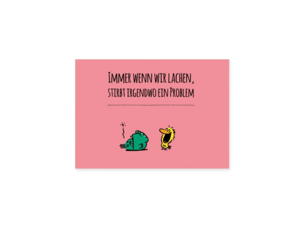 Postkarte: Immer wenn wir lachen