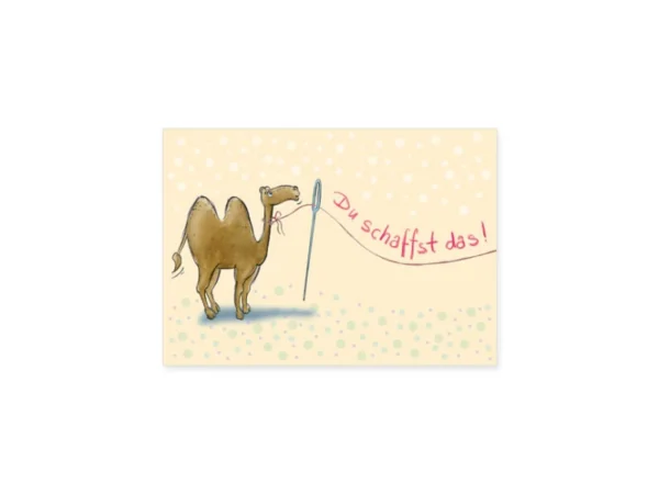 Postkarte: Du schaffst das!