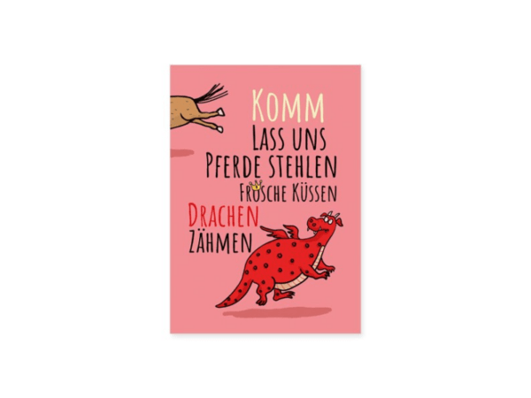 Postkarte: Lass uns...