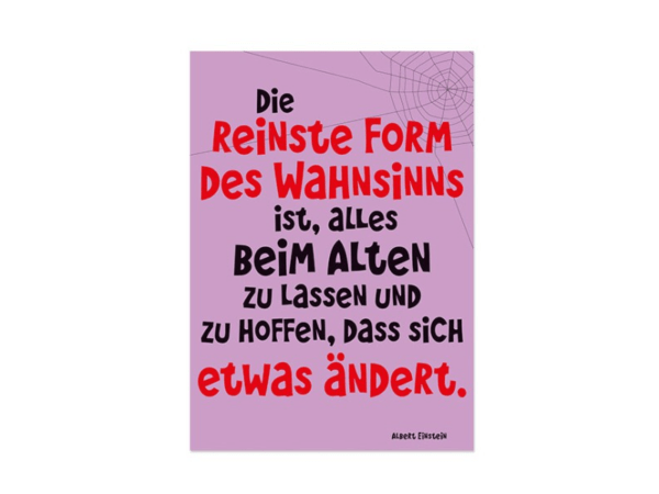 Postkarte: Wahnsinn