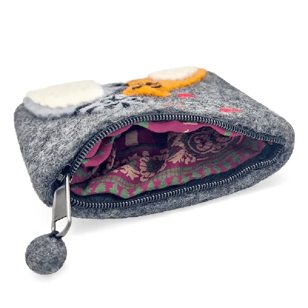 Filzbeutel: 2 Katzen