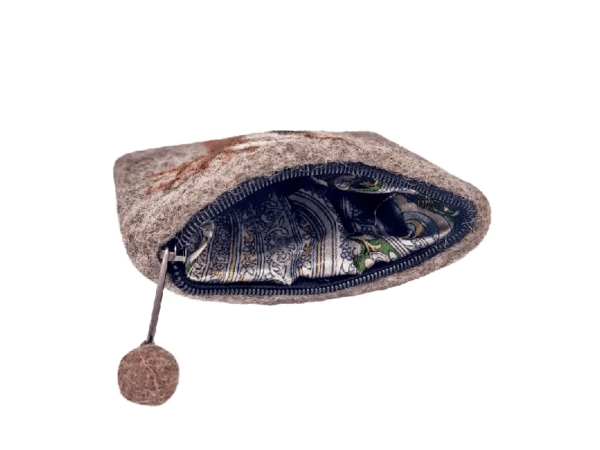 Filzbeutel: Katze im Mondschein