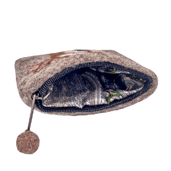 Filzbeutel: Katze im Mondschein