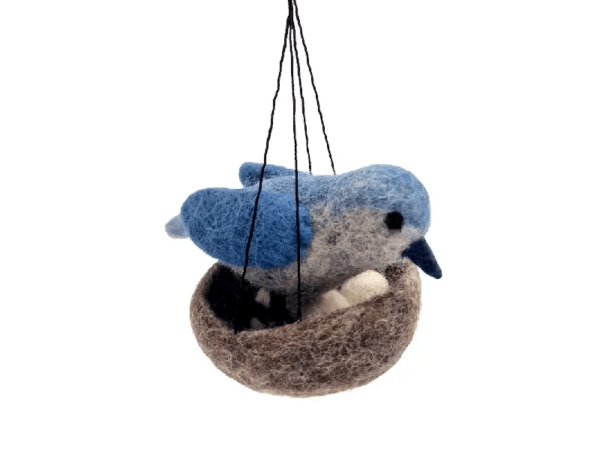 Filzanhänger: Vogelnest