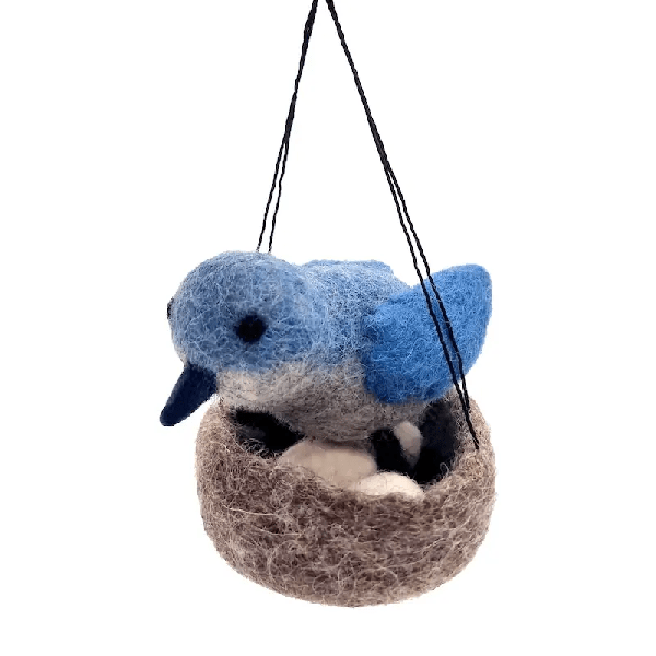 Filzanhänger: Vogelnest