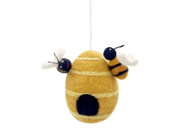 Filzanhänger: Bienenkorb