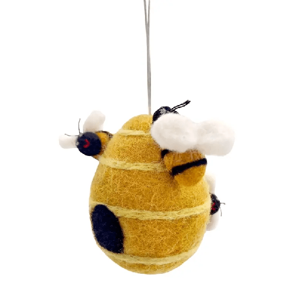 Filzanhänger: Bienenkorb