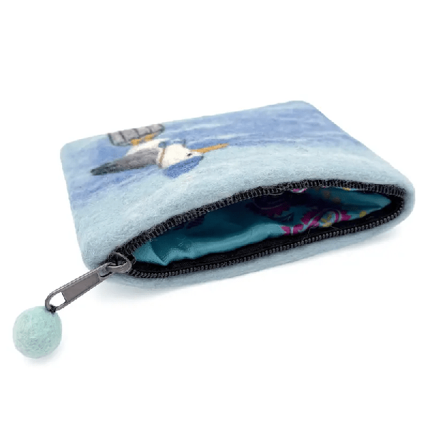 4062279216083-1 Filzbeutel: Möwe am Meer