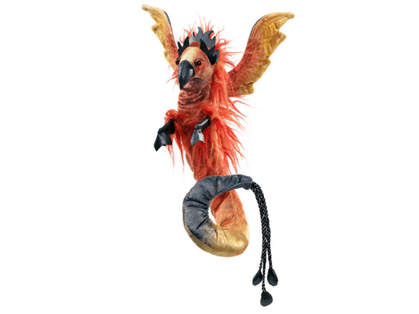 Fingerpuppen-Armband: Feuervogel