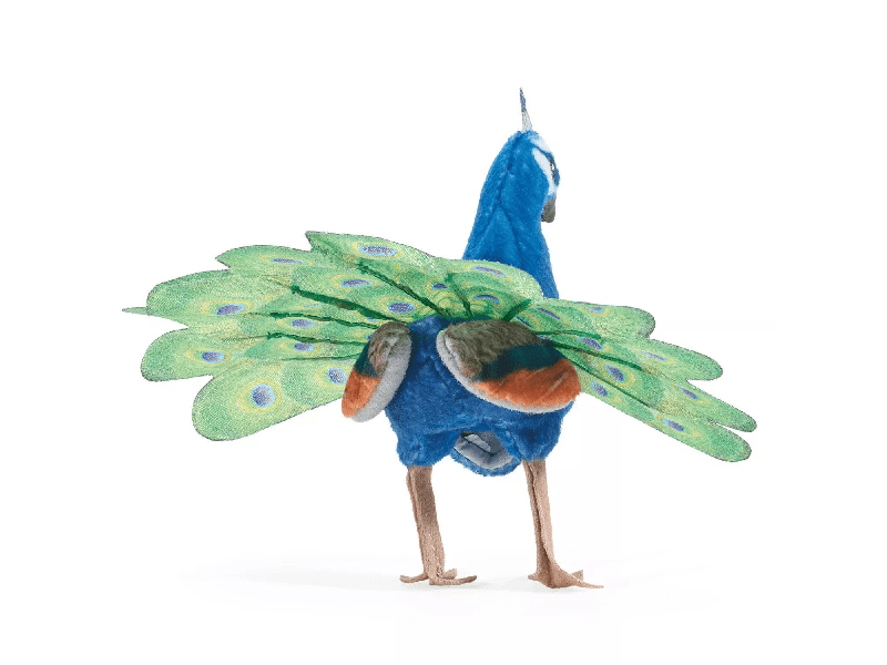 Fingerpuppe: Pfau
