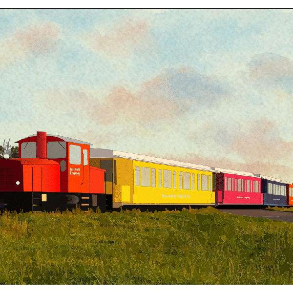 Magnet: Langeooger Inselbahn