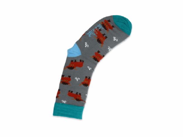 Bambus-Socken: Inselrinder grau Doris&Dude - Bambus Socken: Inselrinder grau
