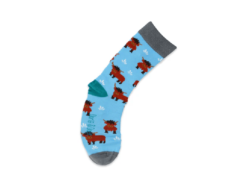 Bambus Socken: Inselrinder hellblau