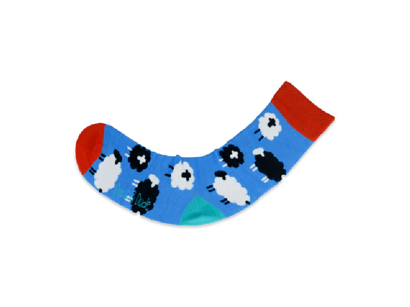 Bambus-Socken: Schafe blau - 36-40 Doris&Dude - Bambus Socken: Schafe blau 36 40