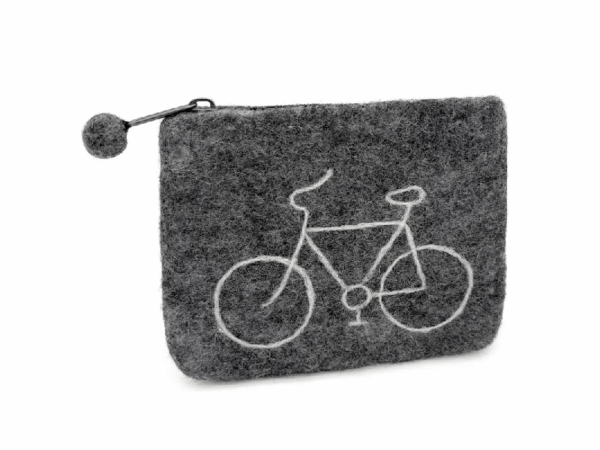 Filzbeutel: Fahrrad Filzbeutel: Fahrrad