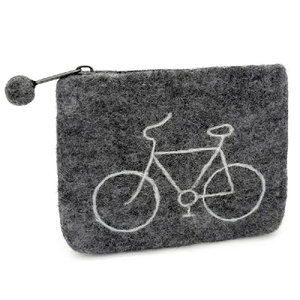 Filzbeutel: Fahrrad Filzbeutel: Fahrrad