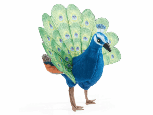 Fingerpuppe: Pfau
