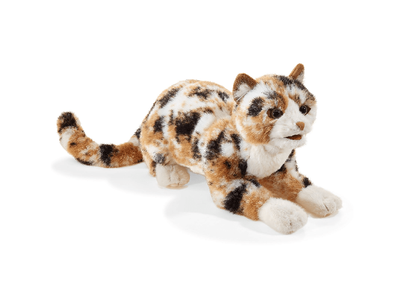 Handpuppe: dreifarbige Katze