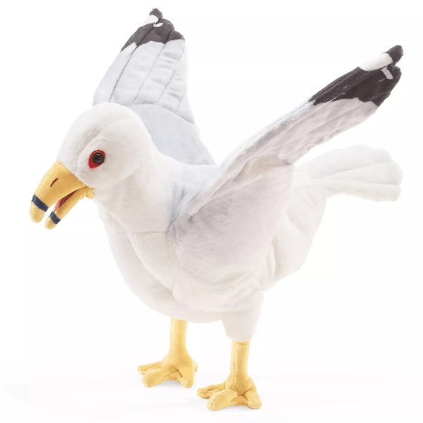 Handpuppe: Möwe