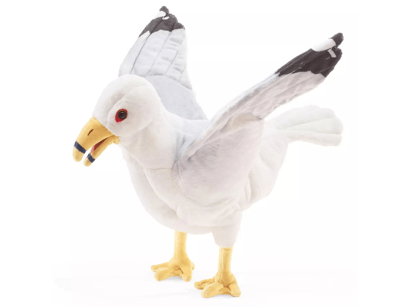 Handpuppe: Möwe
