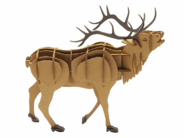 Hirsch Fridolin - 3D-Papiermodell: Hirsch