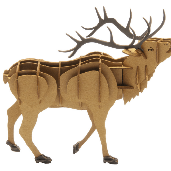 Hirsch Fridolin - 3D-Papiermodell: Hirsch