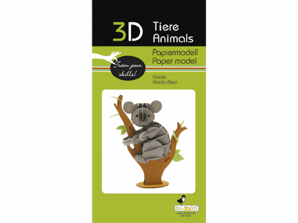 Fridolin - 3D-Papiermodell: Koala