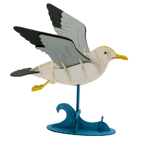 Fridolin - 3D-Papiermodell: Möwe