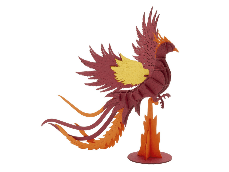 Fridolin - 3D-Papiermodell: Phönix