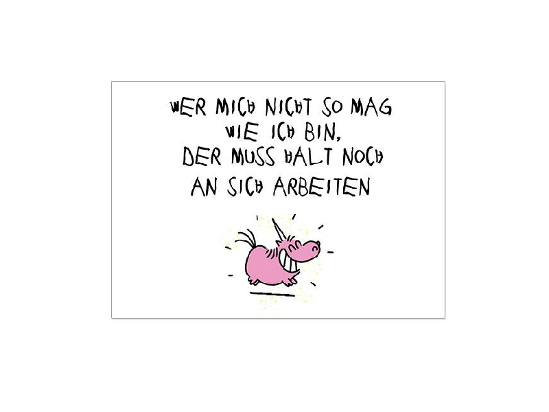 Postkarte: An sich arbeiten