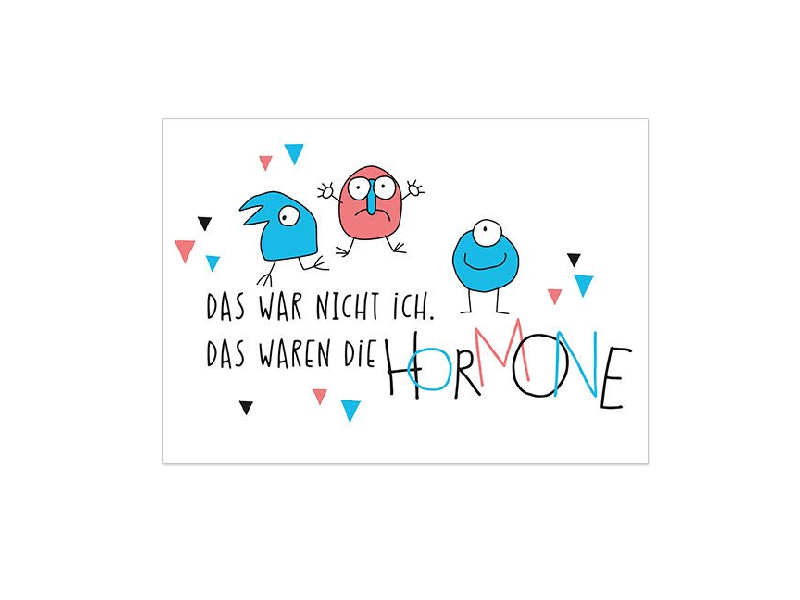 Postkarte: Hormone