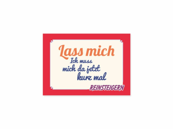 Postkarte: Lass mich Postkarte: Lass mich