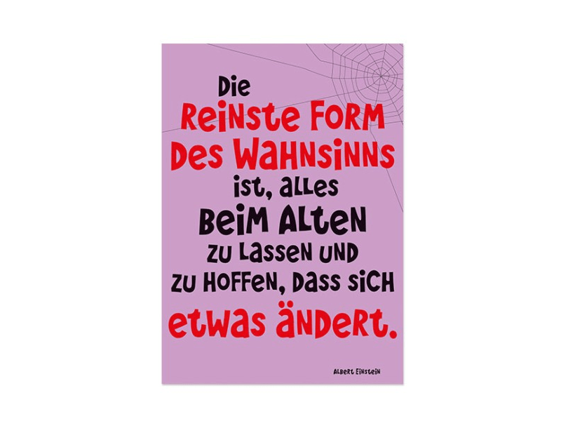 Postkarte: Wahnsinn