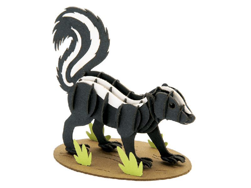 Fridolin - 3D-Papiermodell: Stinktier