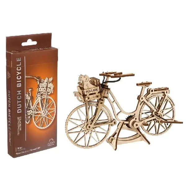 Ugears 3D-Holzbausatz mit Funktion Hollandfahrrad