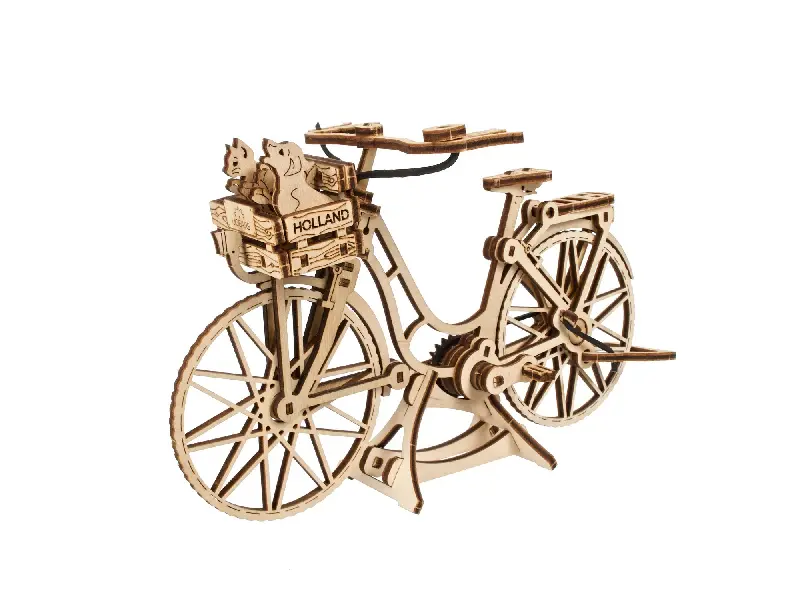 Ugears 3D-Holzbausatz mit Funktion Hollandfahrrad