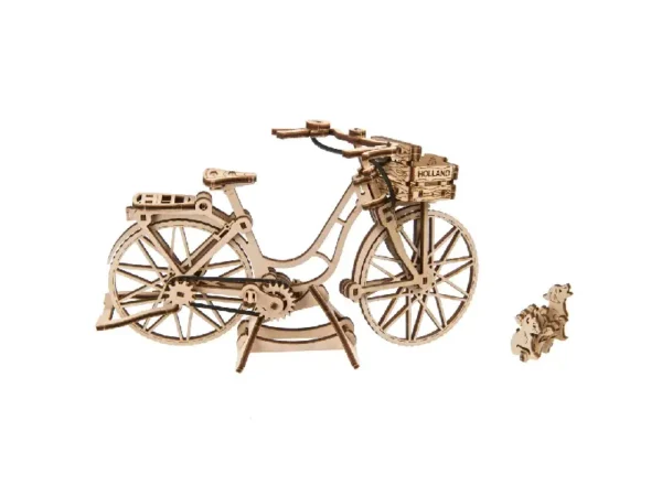 Ugears 3D-Holzbausatz mit Funktion Hollandfahrrad