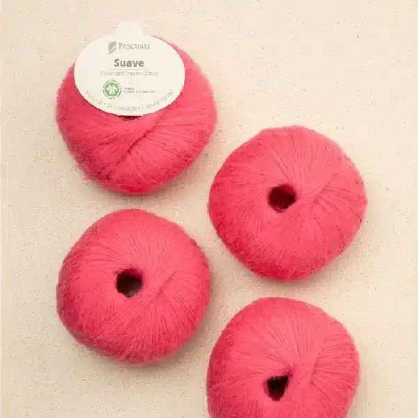Wolle - Selected Yarns: Suave 100% Bio Baumwolle mit Kashmir Feeling Koralle